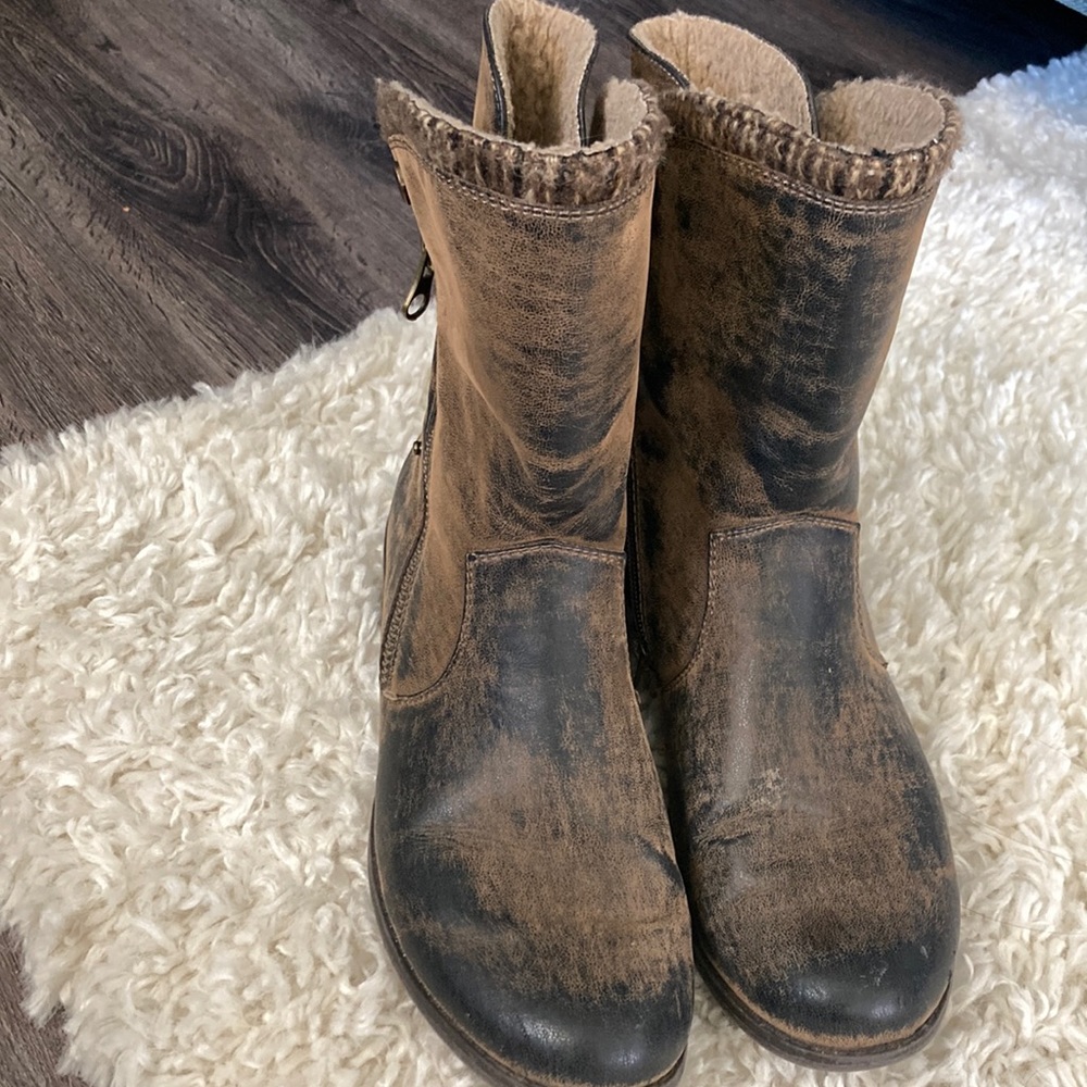 JustFab Size 10 Boot Zip Up
